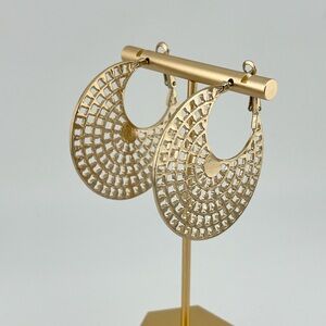 Elegant Gold Toned Hoop Earrings Bundle 3/$15